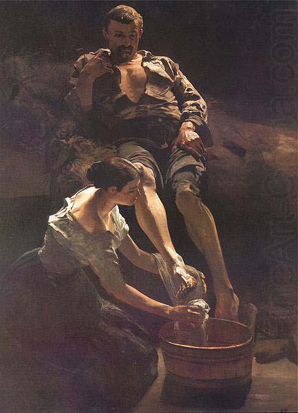 Jacek Malczewski Washing of feet. china oil painting image
